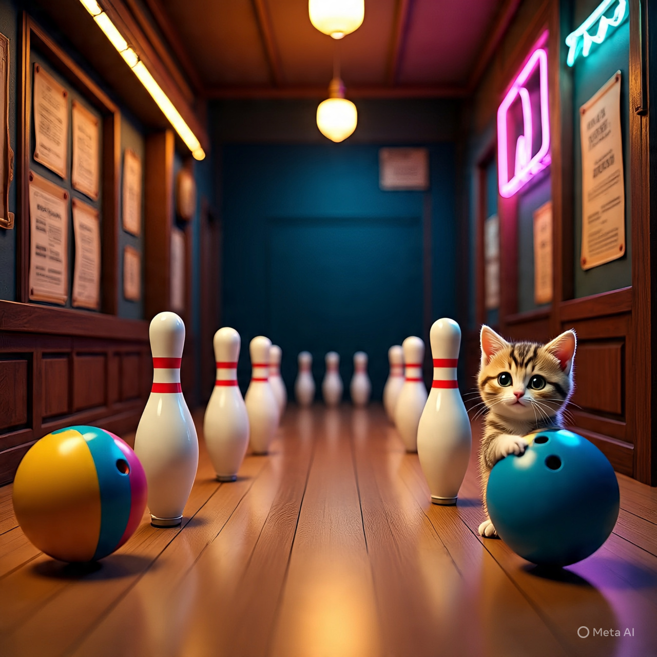 Kitten Bowling