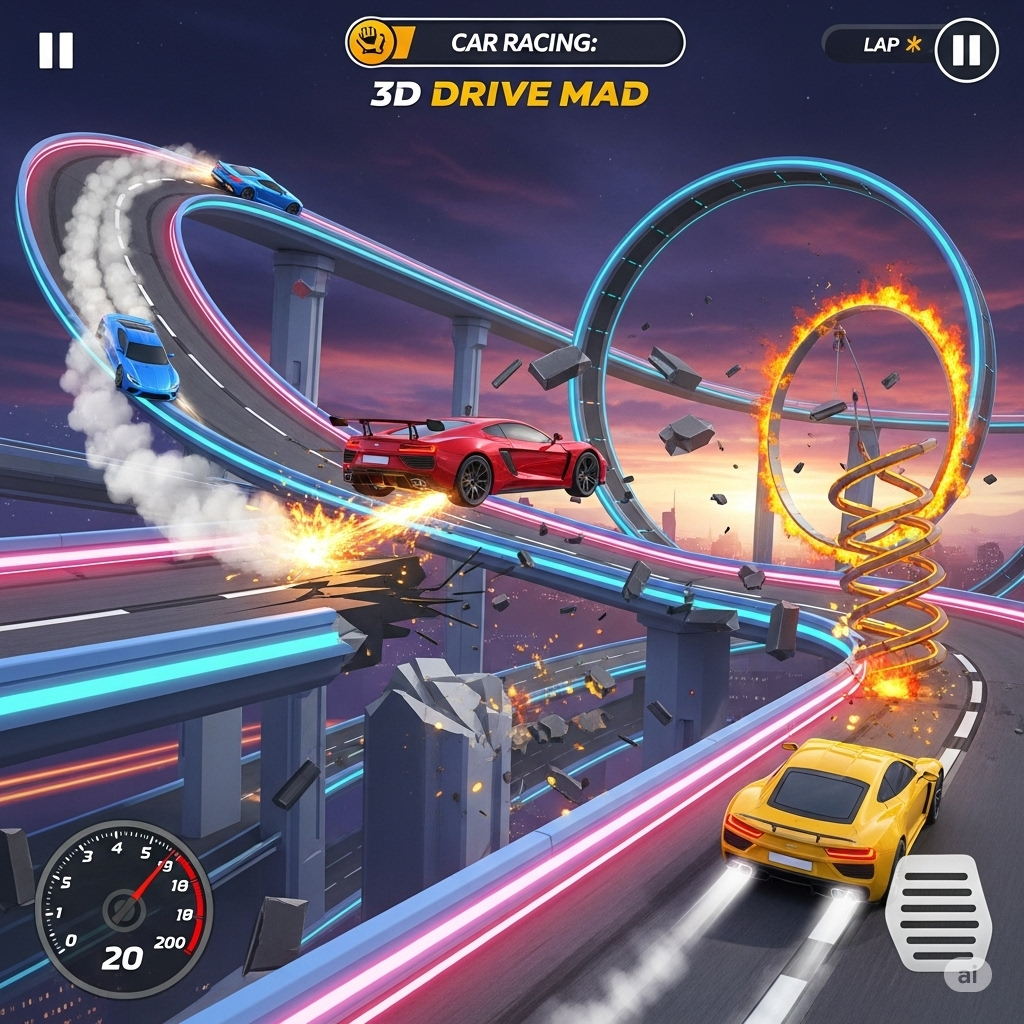 Car Racing: 3D Drive Mad