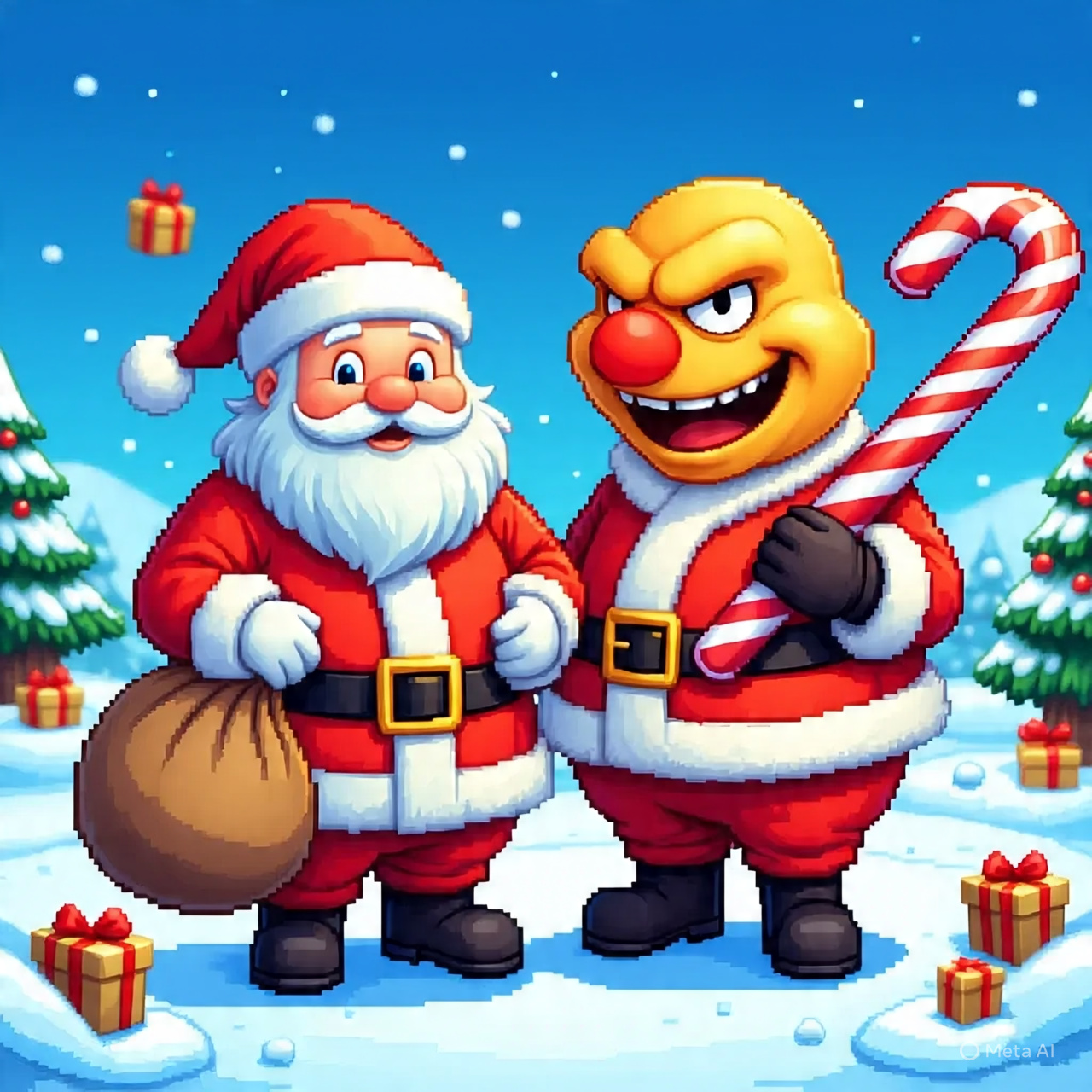 Santa Claus Meet Grimace
