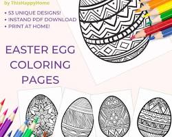 Handmade Easter Eggs Coloring Book